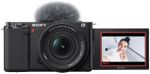 SONY ZV-E10K/BQ IN5 Mirrorless Camera Body with SELP16502 mm Lens (Black)