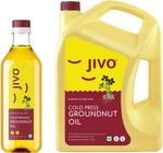 JIVO Cold press Cooking Groundnut Oil Can (2 x 3 L)