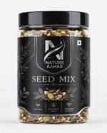 Nature Aahar 7 in 1 Roasted seeds mix 250gm Sunflower Seeds, Pumpkin Seeds, Chia Seeds, Watermelon Seeds, Brown Flax Seeds, Sesame Seeds, Sweet Basil Seeds (250 g)