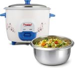 Prestige Atlas Delight Electric Rice Cooker (1 L, Blue)