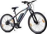 LEADER E-Power L6 Pro 27.5T Electric Cycle | Dual Disc Brakes & Front Suspension (Grey) 27.5 inches Single Speed Lithium-ion (Li-ion) Electric Cycle