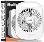 Sturlite Airify 10W Mini Portable Table Fan + Lamp| 3 Speed Modes…more