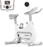 Lifelong Fit Pro Spin Bike with 8Kg Flywheel| Adjustable Resistance| Heart Rate Sensor Upright Stationary Exercise Bike (White)