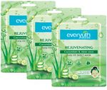Everyuth Naturals Rejuvenating Cucumber and Aloe VeraSheet Mask. …more