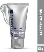 MONK&METAL Halo & Steel Brightening  for Men, Gently Exfoliates & Improve Skin Radiance Face Wash (125 g)