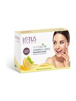 LOTUS HERBALS WhiteGlow Vitamin C + Gold Radiance Facial Kit | Helps Reduce Dark Spots | 57 g (5 x 11.4 g)