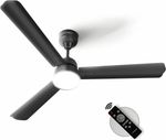 Longway Luminair-3B-T1 with 5 Year Warranty BLDC Motor with Remote 1200 mm Ceiling Fan (5 Star | Black | Pack of 1)