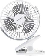 BAJAJ Pygmy Mini | Personal Fan | USB Rechargeable with 2 Year Warranty Ultra High Speed 110 mm Table Fan (1 Star | White | Pack of 1)