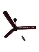 Atomberg Renesa Epoque | Advance air+ Technology | Sleek Fan | LED Indicator | Low Noise with 2 Months Warranty BLDC Motor with Remote 1200 mm Ceiling Fan (5 Star | Sangria Brown | Pack of 1)