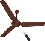Atomberg Ameza Remote Controlled|High Air Flow|Low Noise|Power Saving | Timeless Design with 2 Year Warranty BLDC Motor with Remote 1200 mm Ceiling Fan (5 Star | Gloss Brown | Pack of 1)