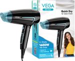 VEGA U-Style 1600 Foldable Hair Dryer For Men & Women With Cool S…more