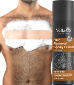 vellasio Painless Body Hair Removal Spray Cream – For Chest, Back, Legs & Under Arms Spray (200 ml)