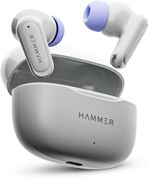 Hammer Airflow Neo Earbuds with 80H Playtime, 13mm Titanium Driver, 40ms Gaming Mode Bluetooth Headset (Grey, True Wireless)