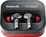 Goboult Tenet Pro with ANC, 75H Playtime, 4 Mic ENC, Dual Pairing ,BT 6.0, 13mm Drivers Bluetooth Headset (Crimson Red, True Wireless)