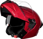 STUDDS Trooper Flip-up Full Face with Dual Visor Motorbike Helmet (Cherry Red)