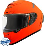 Steelbird SA-2 Aeronautics Motorbike Helmet (Fluo Orange)
