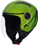 STUDDS Open Face Helmet Vogue Motorbike Helmet (Parrot Green)