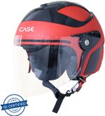 Steelbird SB-29 Case Motorbike Helmet (MAT RED WITH BLACK)