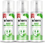 ELEM Rat Repellent Spray For Home & Cars | 100% Natural & Effective 600ml | Pack of 3 (3 x 200 ml)