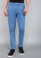 METRONAUT Men Slim Mid Rise Light Blue Jeans