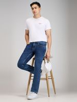Pepe Jeans Men Slim Mid Rise Blue Jeans