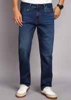 KILLER Men Straight Fit Mid Rise Dark Blue Jeans