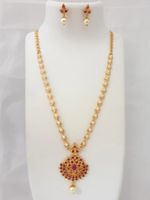 Laforword Brass Gold-plated Gold Jewel Set (Pack of 1)