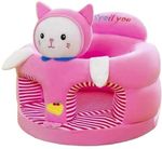 Floating Dreams Baby Plush Sofa Seat & Rocking Chair | Soft Cushion Seat for 0–2 Years Kids Fabric Sofa (Finish Color – Kitten – Pink, Pre-assembled)