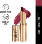 Lakmé 9TO5 Primer + Matte Lip Color (Maroon Mix, 3.6 g)