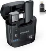 Grenaro Digital Display Wireless Mic with Charging Case- 3 Level