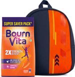 BOURNVITA Chocolate Nutrition Drink Pouch with School Bag (1 kg)