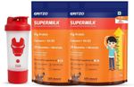 Gritzo SuperMilk Height+ (7-12y Boys), 10g Protein Powder, Double…more