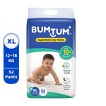 BUMTUM Superlock Dry Pant Diapers – XL (52 Pieces)