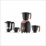 Butterfly Ziera Black with Tornado Blade 1000 W Juicer Mixer Grinder (Zeira | 4 Jars | Matte Blk W.Copper)