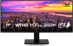 ViewSonic 73.66 cm (29 inch) WFHD IPS Panel with HDR10, 120% sRGB, 21:9 Ratio, Eye Care, Eco Mode, DCR 80M:1, Dual Speaker, HDMI, DP, Bezel-less, Ultra-Wide Gaming Monitor (VA2932-MHD) (Adaptive Sync, Response Time: 4 ms, 75 Hz Refresh Rate)