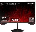 ZEBRONICS 64.77 cm (26 inch) Full HD IPS Panel Gaming Monitor (Zeb-S27A – 27″ 220hz) (Response Time: 1 ms, 220 Hz Refresh Rate)