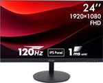 MarQ by Flipkart 60.96 cm (24 inch) Full HD IPS Panel Monitor (24FHDMEQPUUB) (Response Time: 1 ms, 120 Hz Refresh Rate)