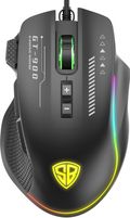 SpinBot Clutch GT900 Wired Ambidextrous Optical  Gaming Mouse RGB 7200 DPI Gaming Sensor and 8 Programmable Buttons (USB 2.0, Black)