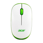 Acer Flow Ambidextrous Optical Mouse Wireless Mouse, White/Green (2.4GHz Wireless, White, Green)