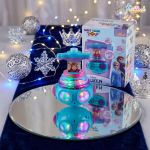 DISNEY Dizzy Glow Top-Frozen Spinning Toy with Music and Lights (Multicolor)