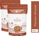 KESARCO 100% Natural Raw Almonds | Premium Badam Giri | Whole Almond Kernels 1 Kg Almonds (1 x 1000 g)