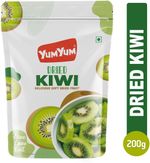 YUM YUM Premium Dried Kiwi for eating – 200g | Kiwi Dry Fruits | Dehydrated Fruits – Kiwi (1 x 200 g)