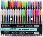 Kivya 24 Pc Gel Pens set Color gel pens,Glitter, Metallic, Neon pens Set Good gift For Coloring Kids Sketching Painting Drawing Gel Pen (Pack of 24, Ink Color – Multicolor)