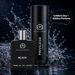 THE MAN COMPANY Black & Bold Perfume Duo – 150 ml, 50 ml Body Spray  –  For Men (200 ml, Pack of 2)