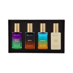 BELLAVITA Unisex Scents Gift Set|4x20ml|Long Lasting Perfume|Woody & Musk Fragrance Notes| Eau de Parfum  –  80 ml (For Men & Women)