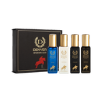 DENVER Sporting Club EDP- SRK’s Favorite Luxury Gift Pack (20ml x 4) Perfume Eau de Parfum  –  80 ml (For Men)
