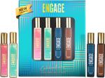 Engage Celebrations Perfume Gift Pack for Men & Women 25ml x4, Long Lasting, Gift Set Perfume  –  100 ml (For Men & Women)