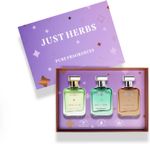 Just Herbs Pure Fragrances Energising & Relaxing Trio Perfume Set of 3 – 50ML Eau de Parfum  –  150 ml (For Men & Women)
