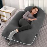 Crafty Fox Microfibre, Polyester Fibre Pregnancy Pillow Pack of 1 Solid (Grey1)
