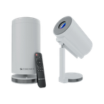 ZEBRONICS Zeb-Pixa Play 30 (2800 lm / 2 Speaker / Wireless / Remote Controller) Portable with 1080p Support, 90 Degree Tilt, Auto Keystone Adaptation, Built-in Netflix, Miracast, Up to 100-inch Screen Projector (White)